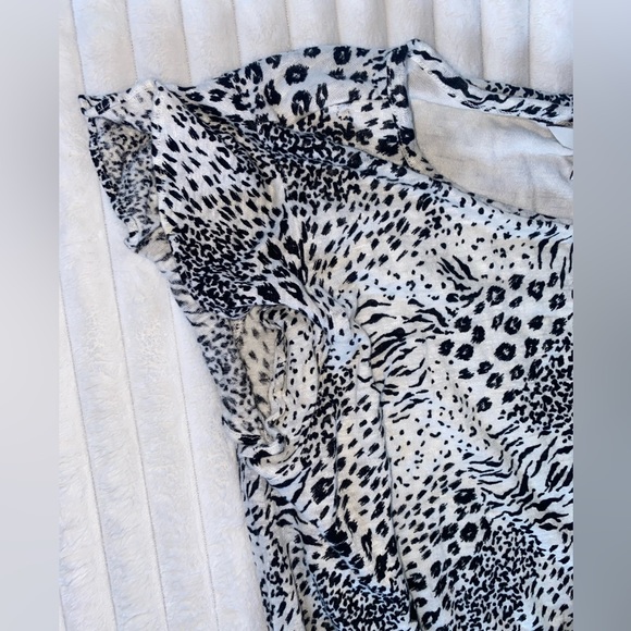 Joie Anthea Animal Print Short Sleeve Waist Tie Mini Dress Size XS - Picture 9 of 9